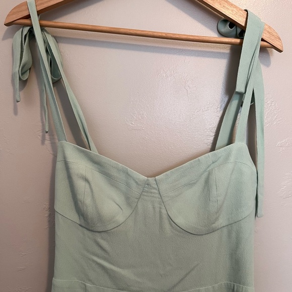 Wayf Light Green Sweetheart Neckline with Seamed Cups Mini Dress - Picture 11 of 15